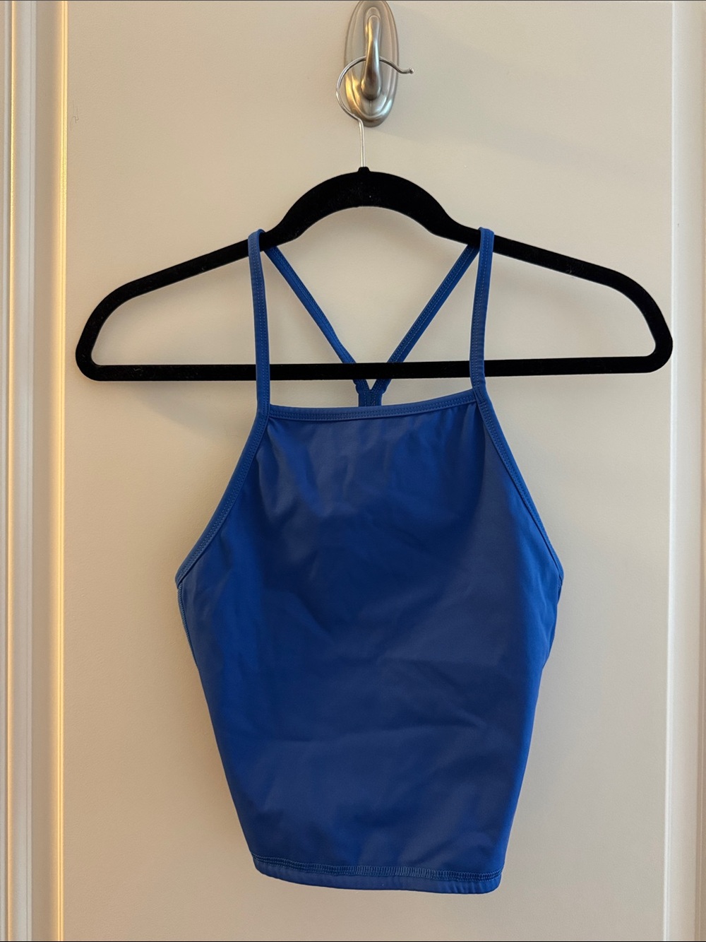 Anine Bing Royal Blue Strappy Cropped Tank